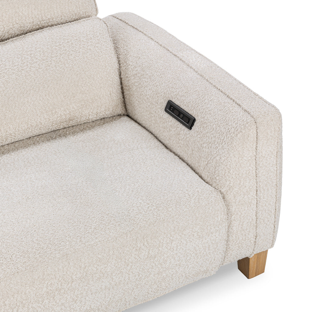 Conway Power Recliner Sofa - Ivory