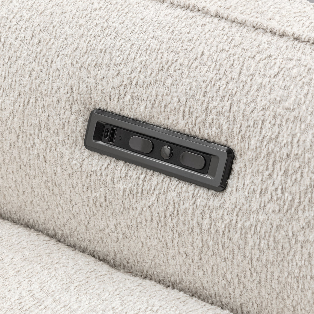 Conway Power Recliner Sofa - Ivory