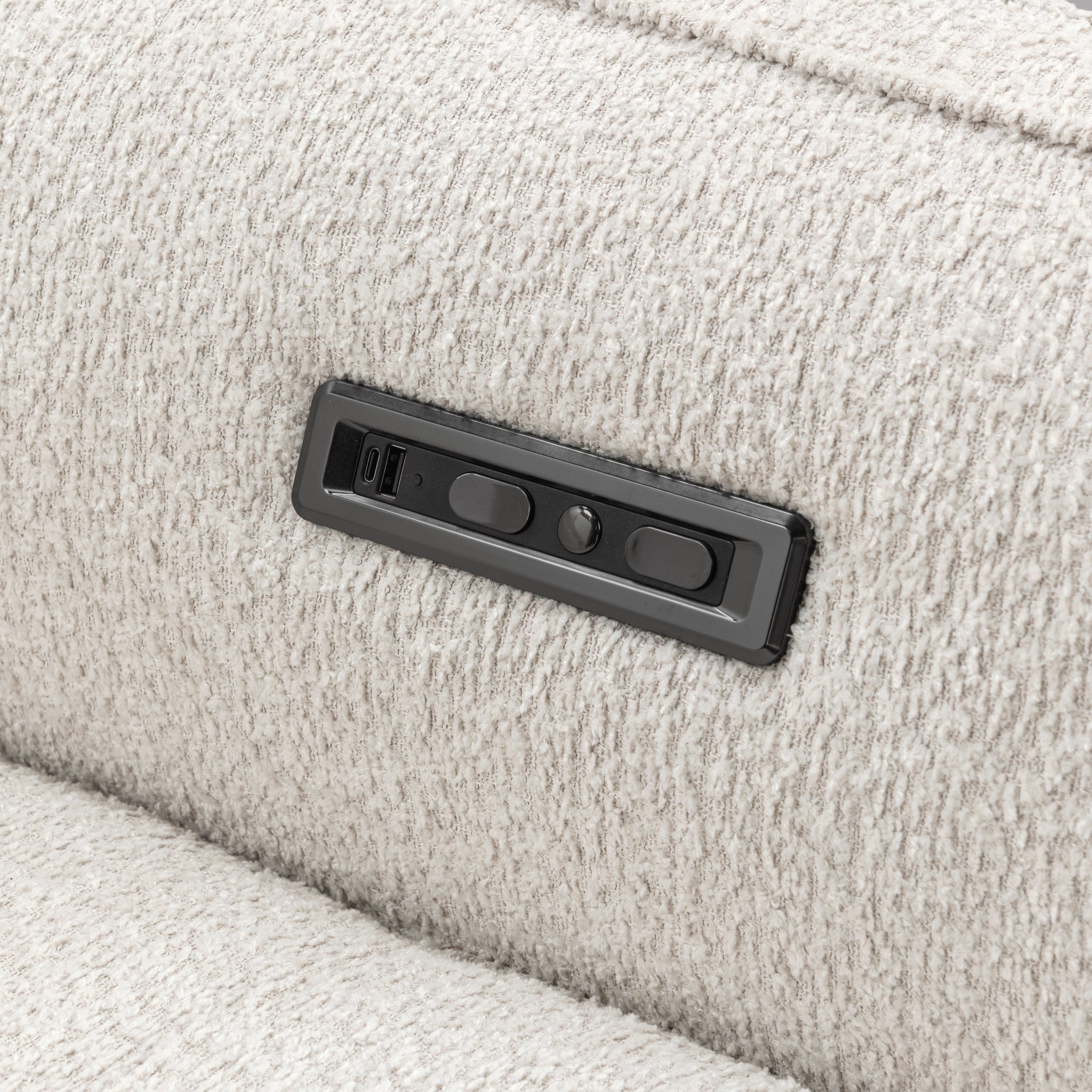 Conway Power Recliner Sofa - Ivory