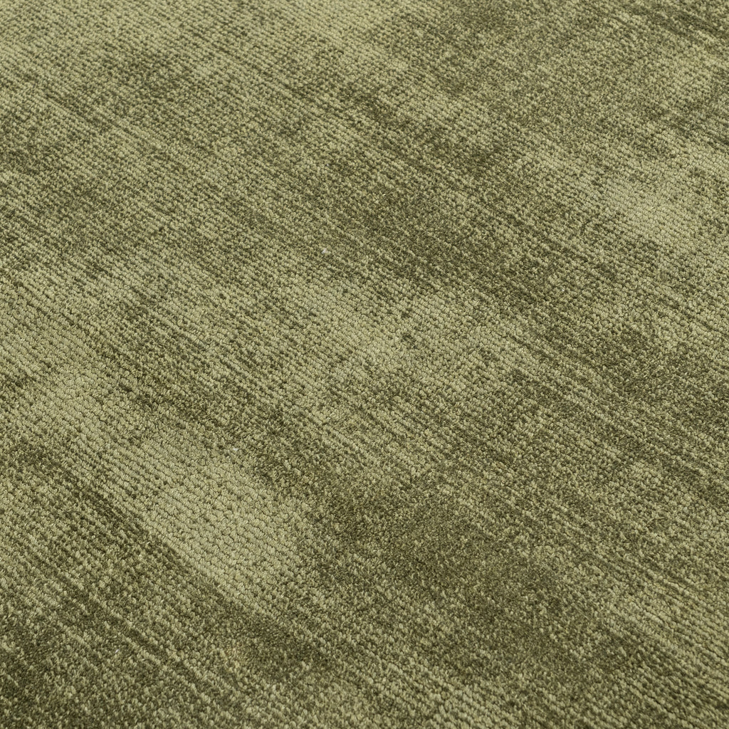 Berlin Distressed Rug - Olive Green