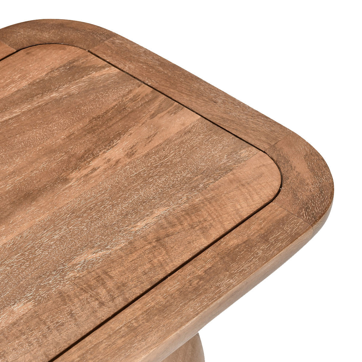 Chloe Solid Wood Rectangle Console Table - Hickory Brown