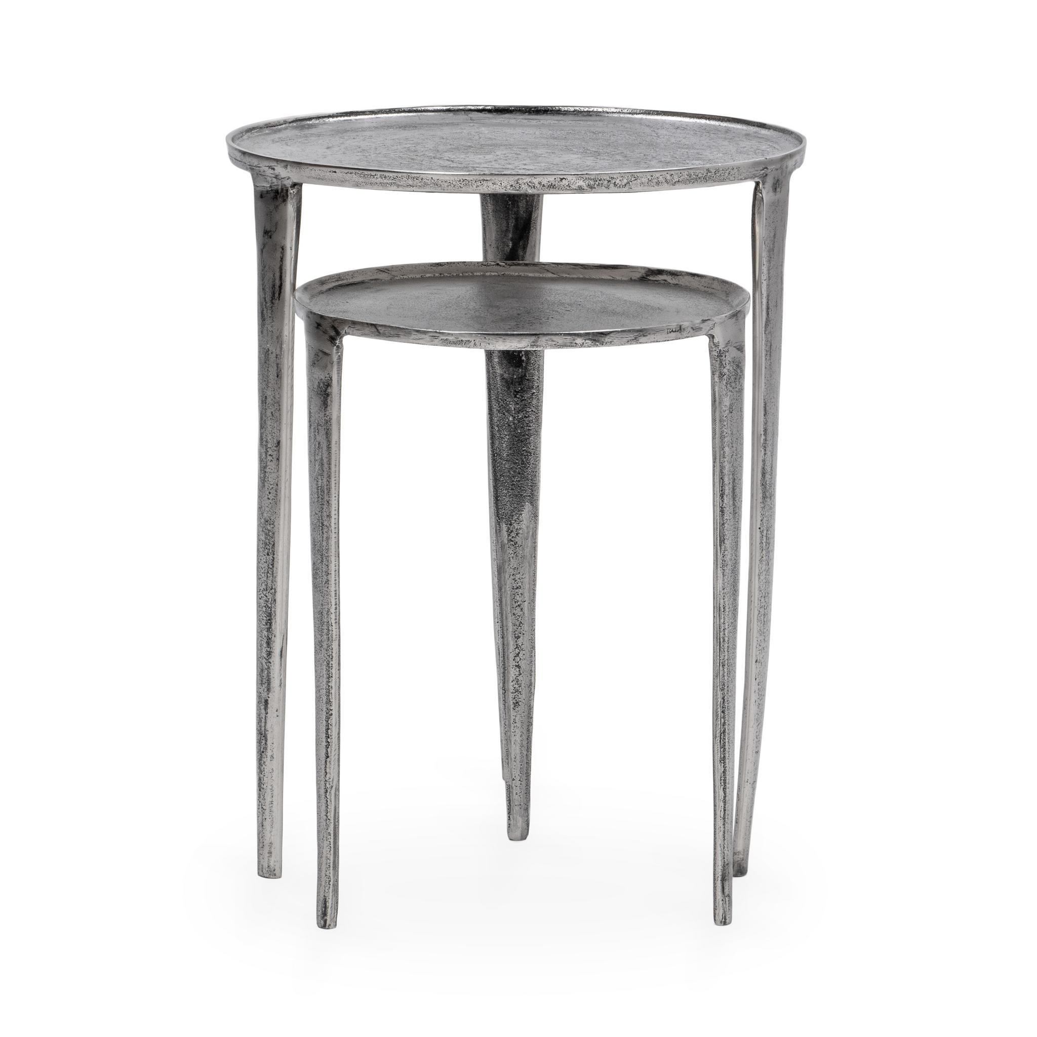 Elinor Nesting Accent Tables Set of 2 - Nickle