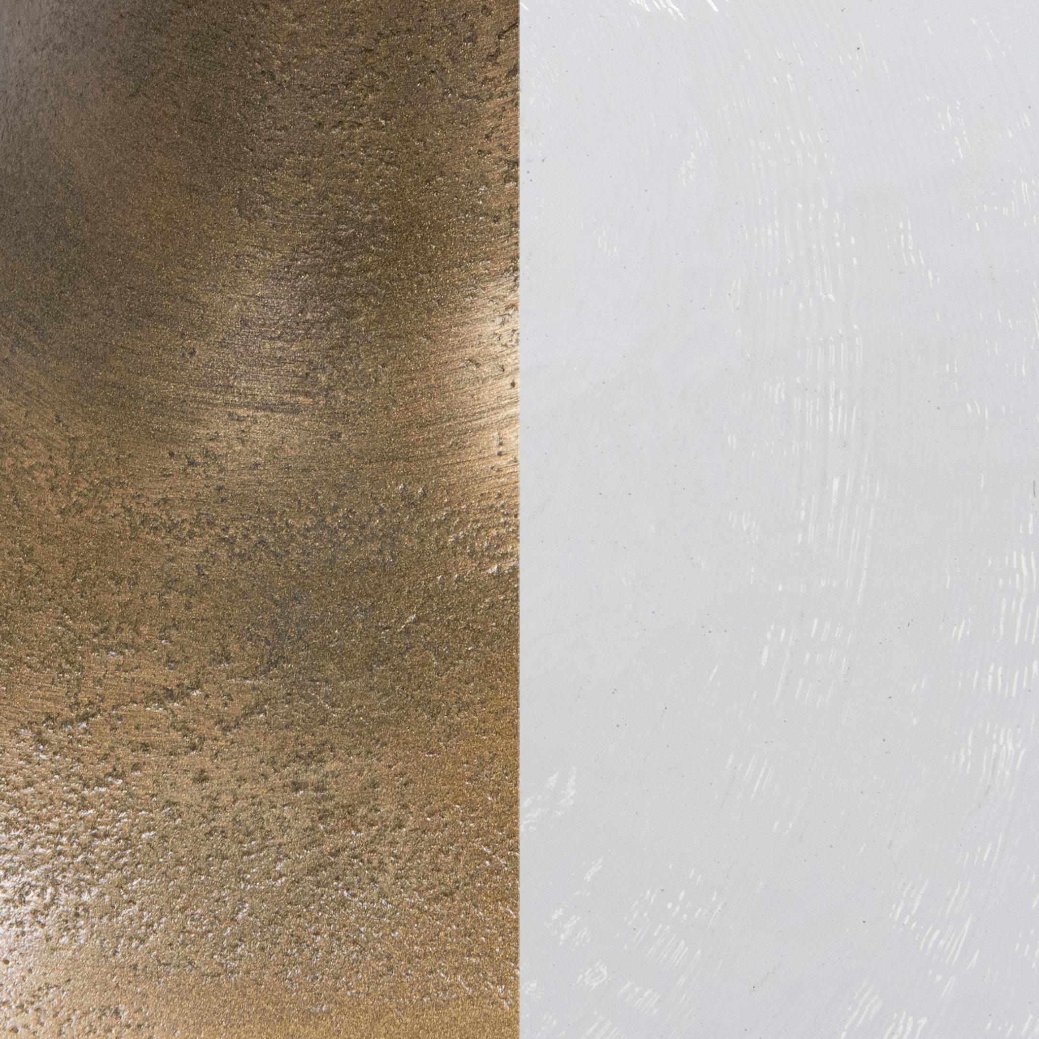 Fabiana Round Accent Table - Brass