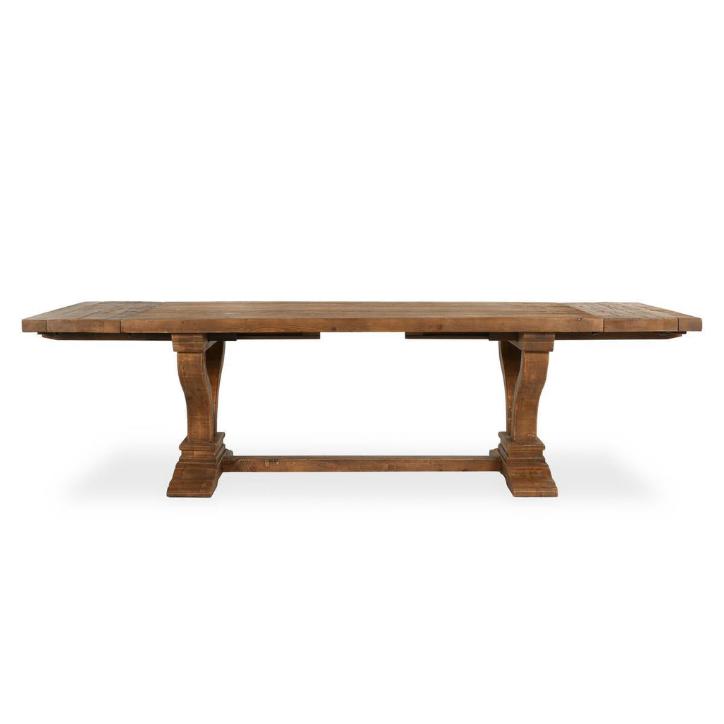 Alexander Solid Wood Extending Dining Table - Brown