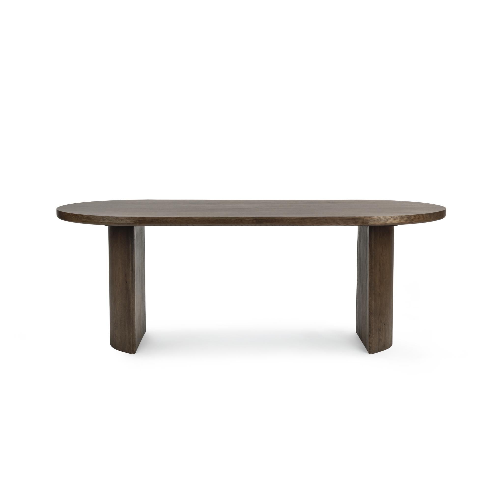 Estelle 84" Oval Dining Table - Soft Cocoa