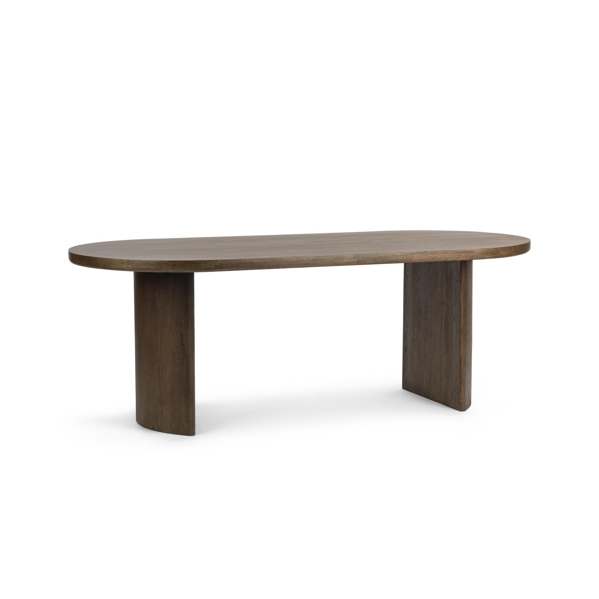 Estelle 84" Oval Dining Table - Soft Cocoa