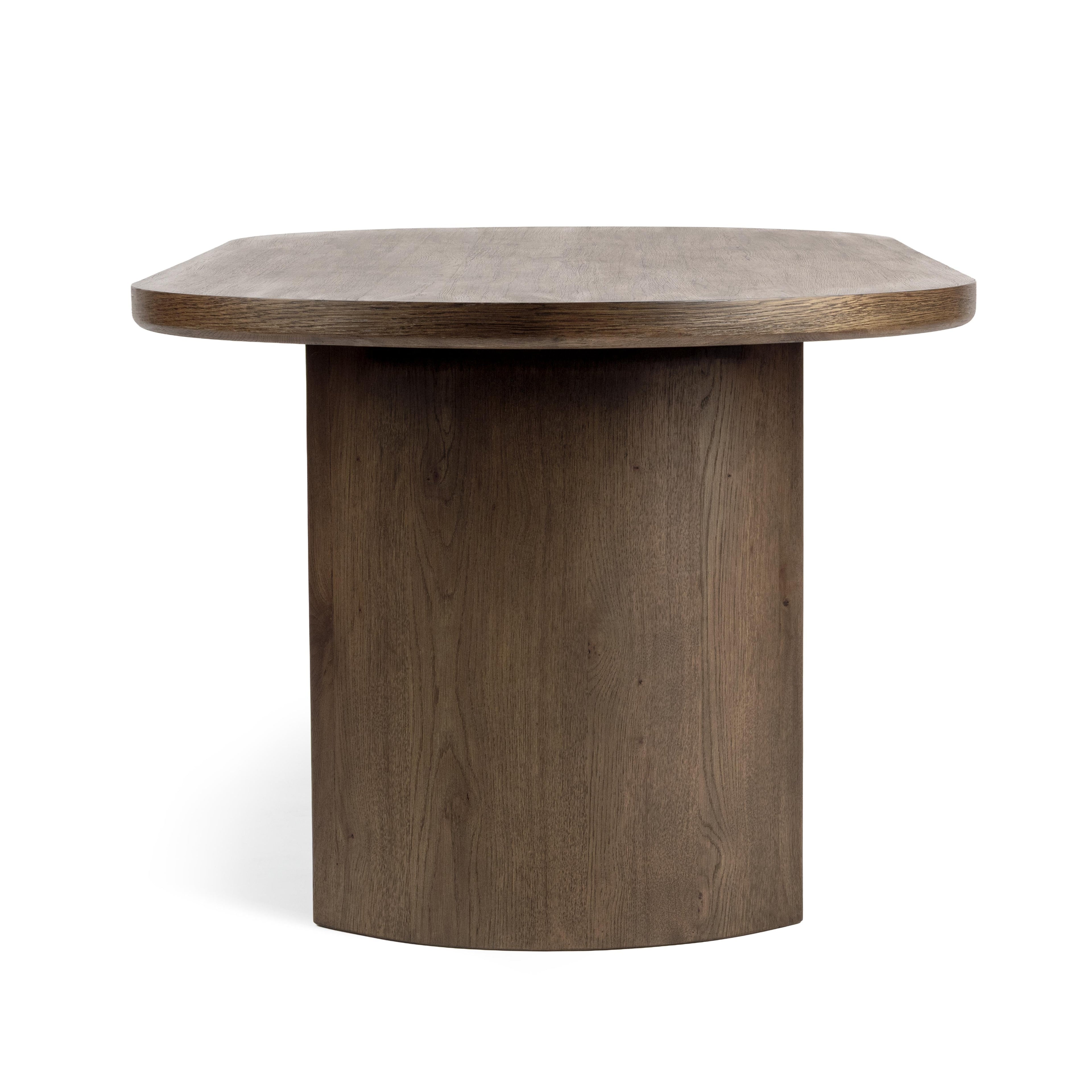 Estelle 84" Oval Dining Table - Soft Cocoa