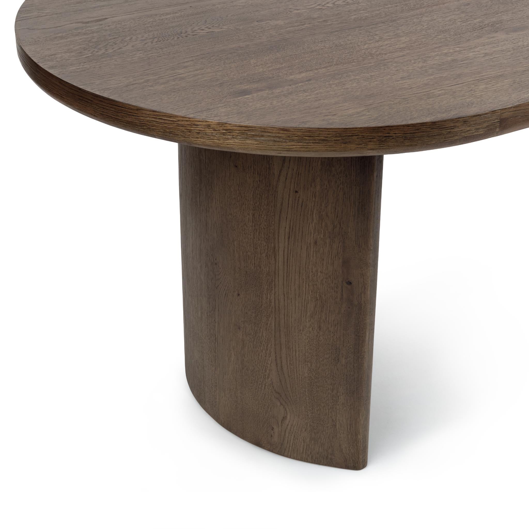 Estelle 84" Oval Dining Table - Soft Cocoa