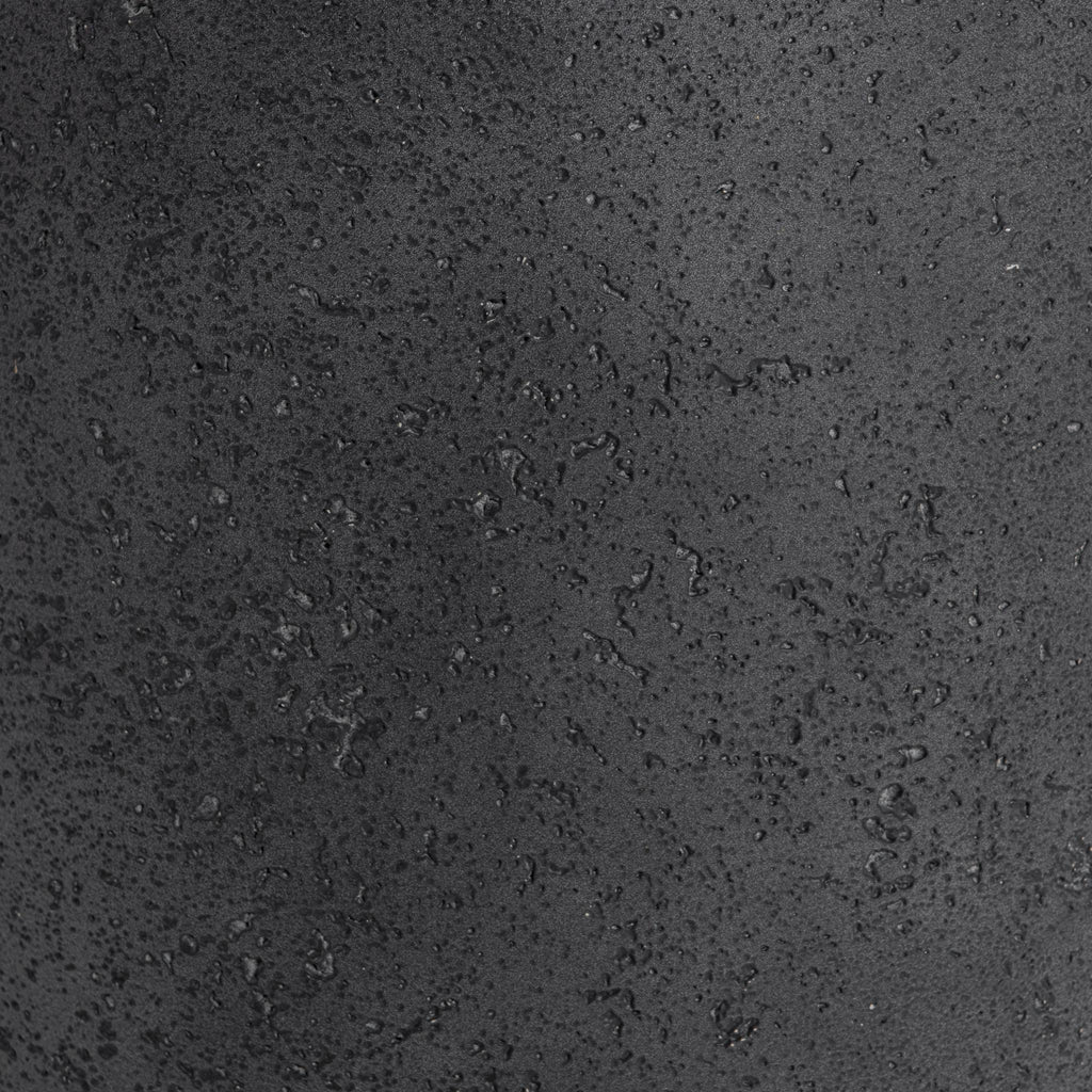 Darsa 18" Outdoor Round Accent Table - Dark Gray