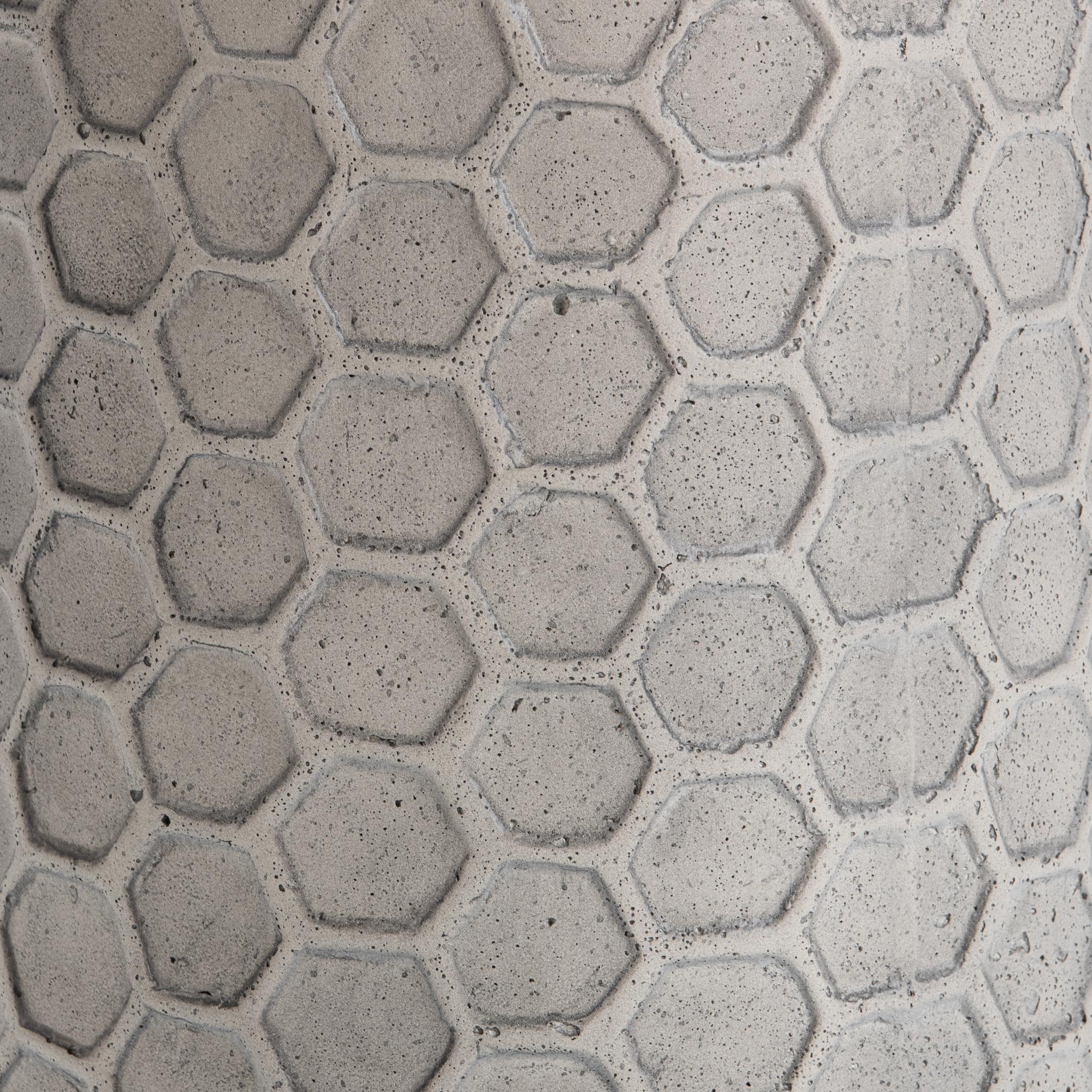 Delaine 17" Outdoor Accent Table - Light Gray