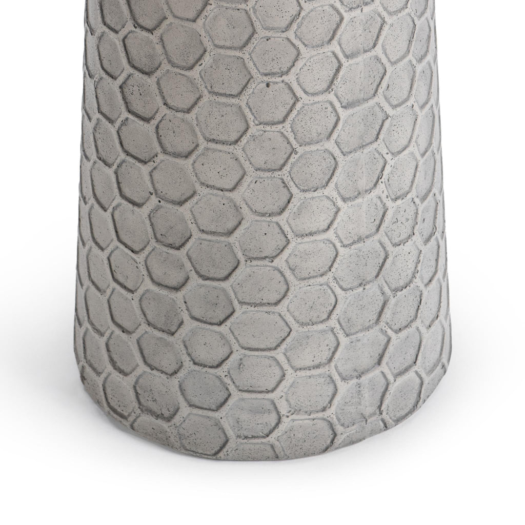 Delaine 20" Outdoor Accent Table - Light  Gray