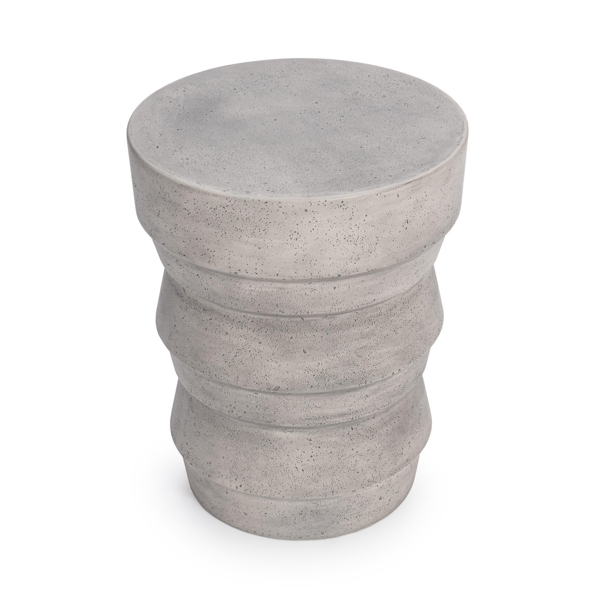 Anora Outdoor Accent Table - Light Gray