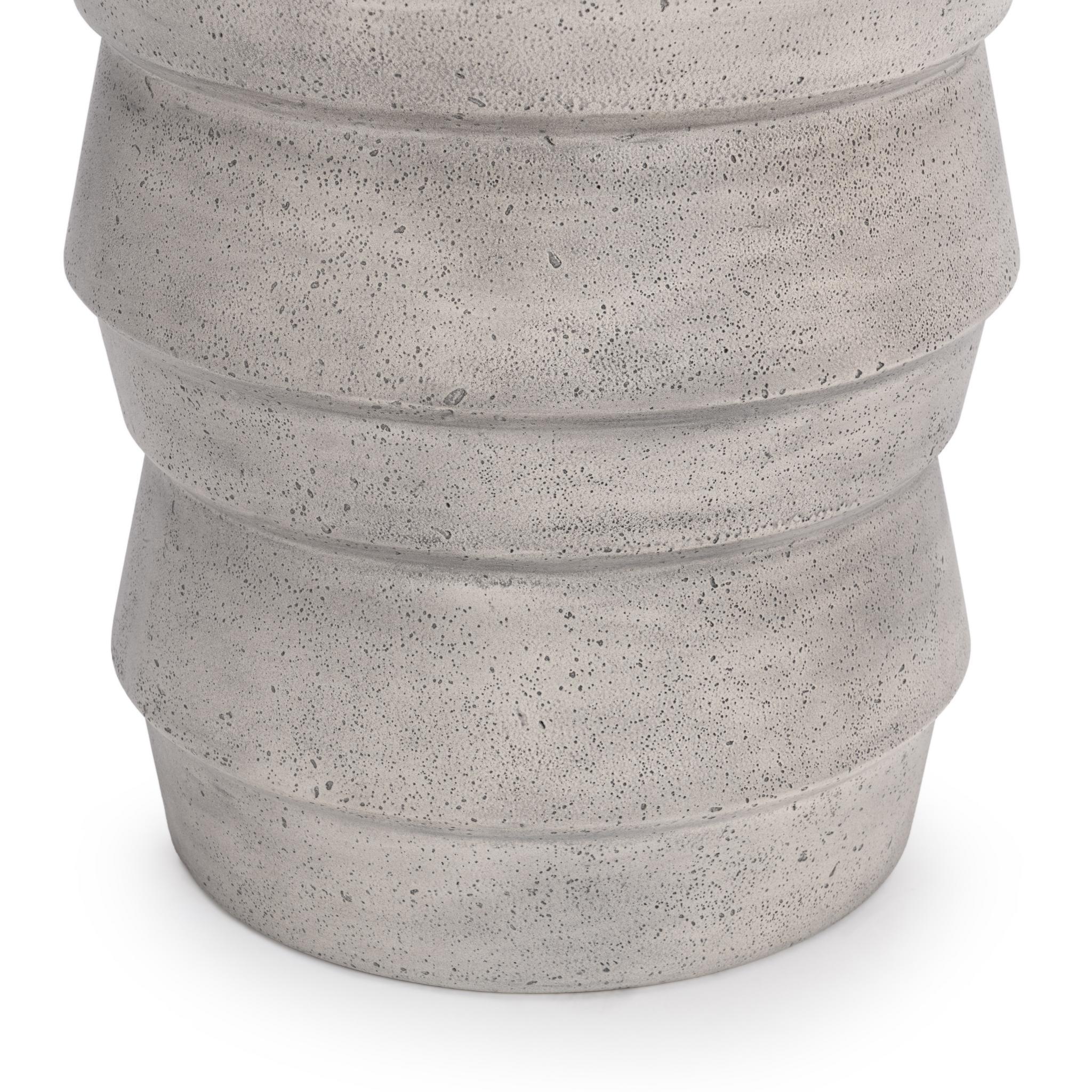 Anora Outdoor Accent Table - Light Gray