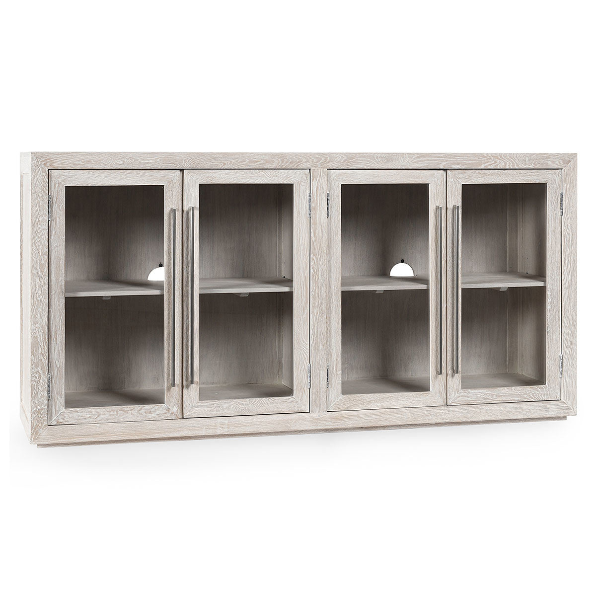 Bradley Solid Wood 4Dr Cabinet - Coastal White