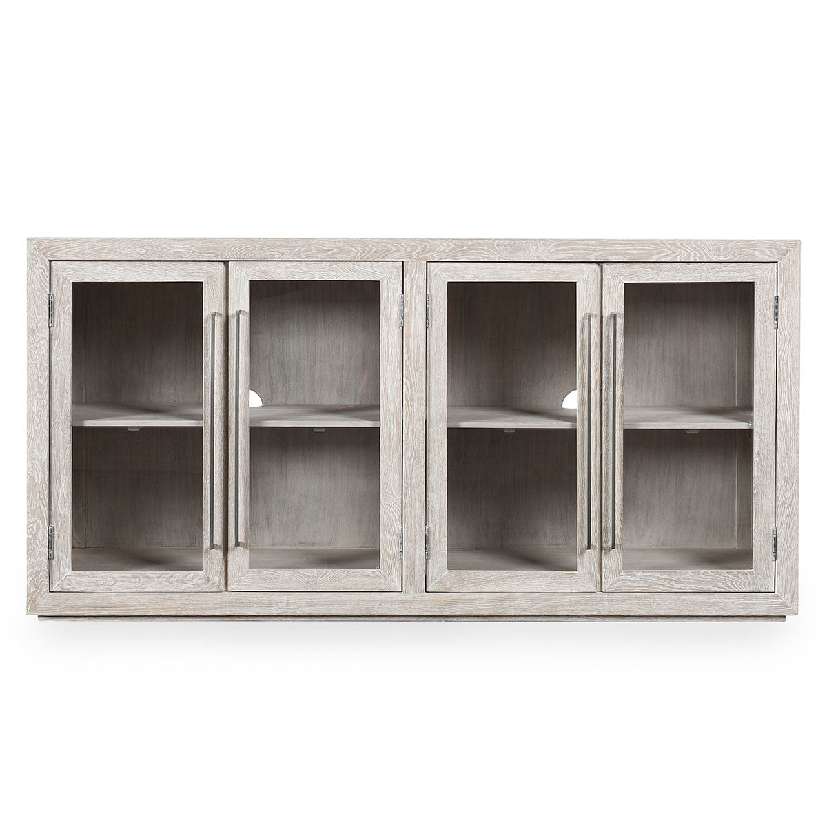 Bradley Solid Wood 4Dr Cabinet - Coastal White