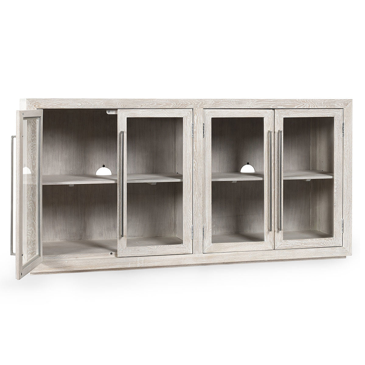 Bradley Solid Wood 4Dr Cabinet - Coastal White