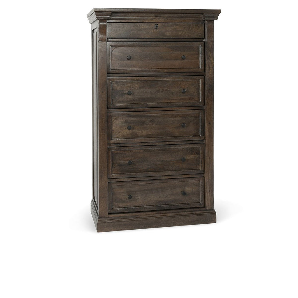 Adelaide Solid Wood 6Dwr Chest - Cocoa Brown