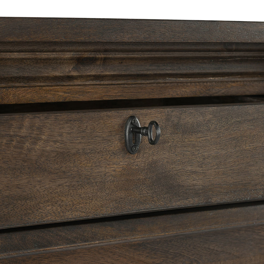 Adelaide Solid Wood 6Dwr Chest - Cocoa Brown