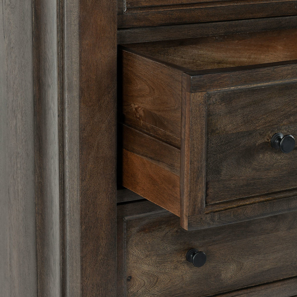 Adelaide Solid Wood 6Dwr Chest - Cocoa Brown