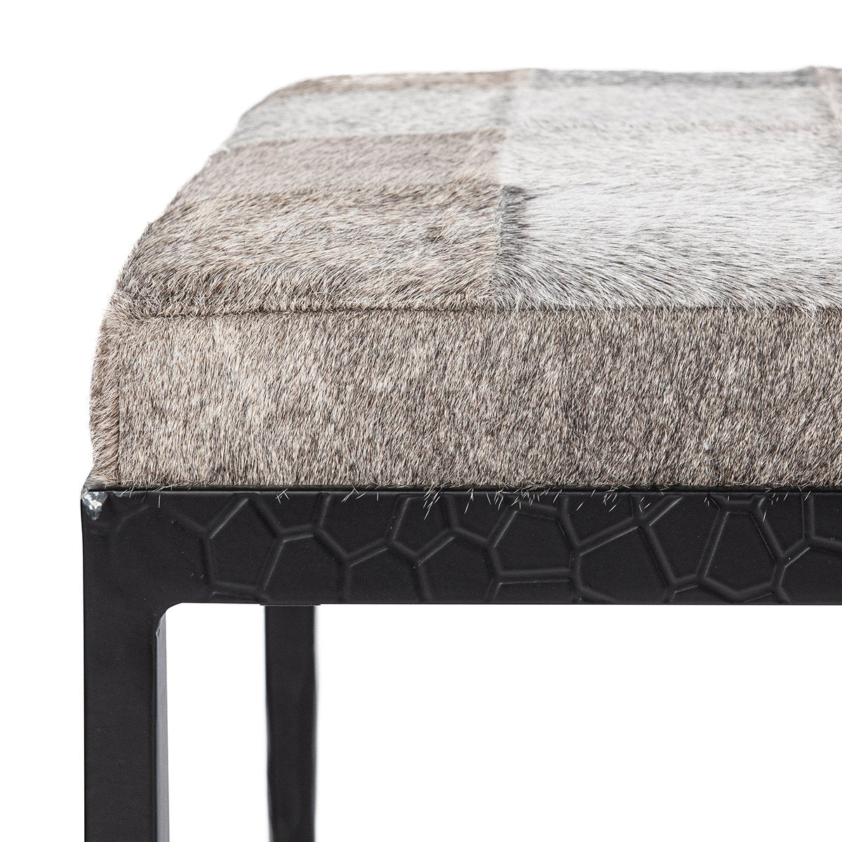 Achen Hide 60" Bench - Sparrow Gray