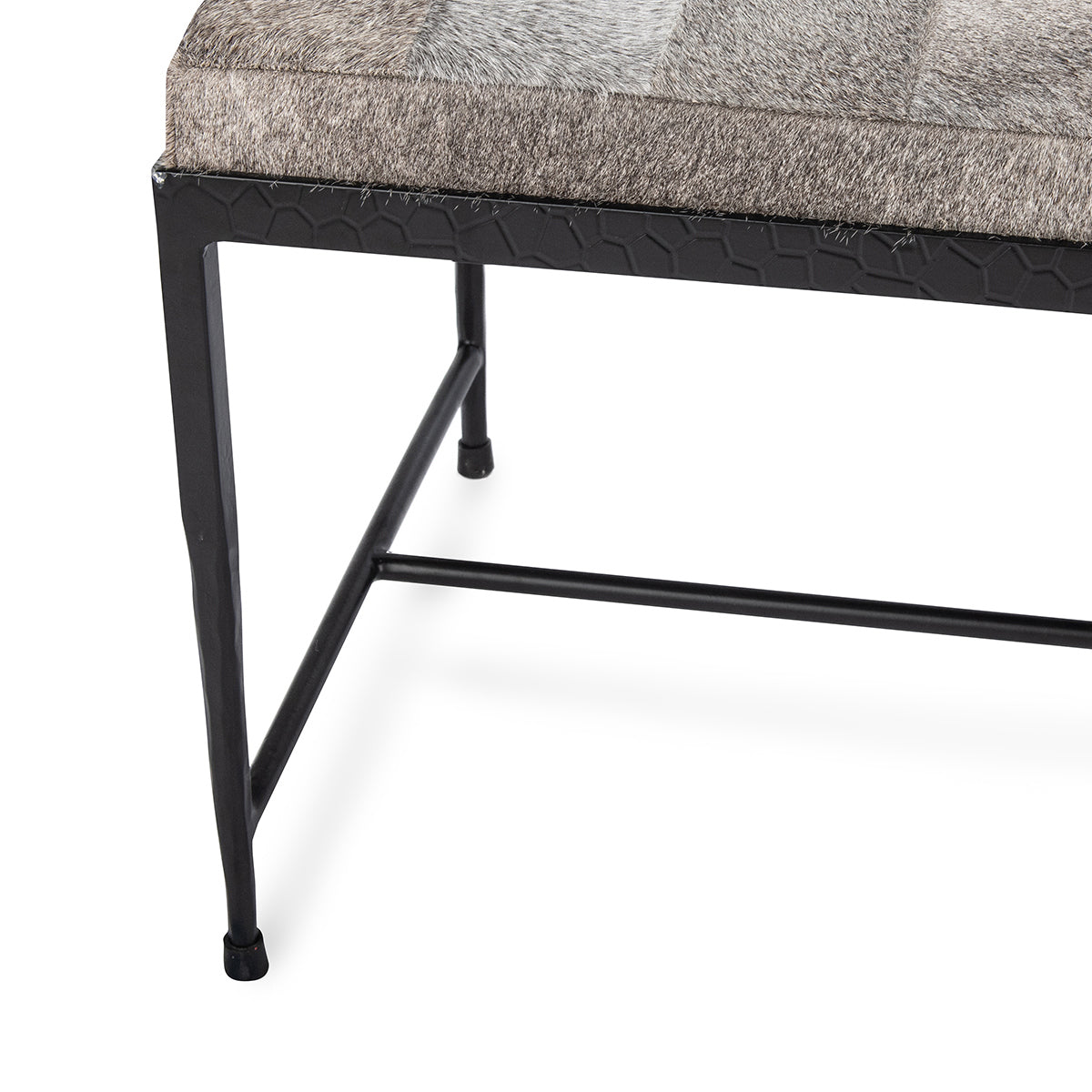 Achen Hide 60" Bench - Sparrow Gray