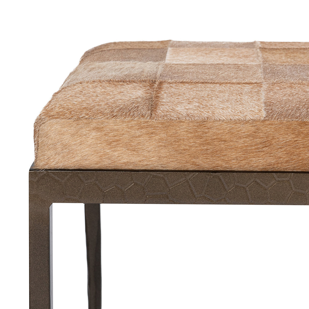 Achen Hide 60" Bench - Canyon Sand