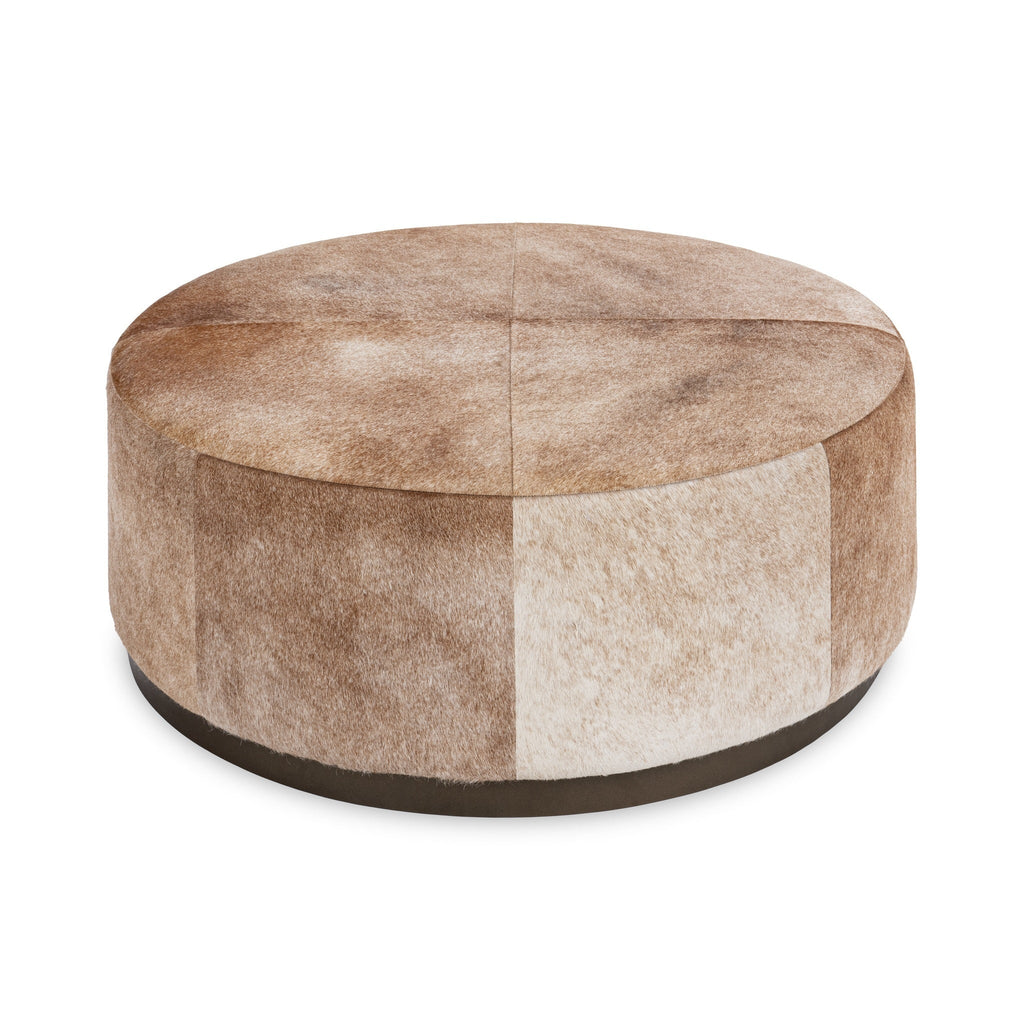 Andre 40" Round Ottoman - Canyon Dust