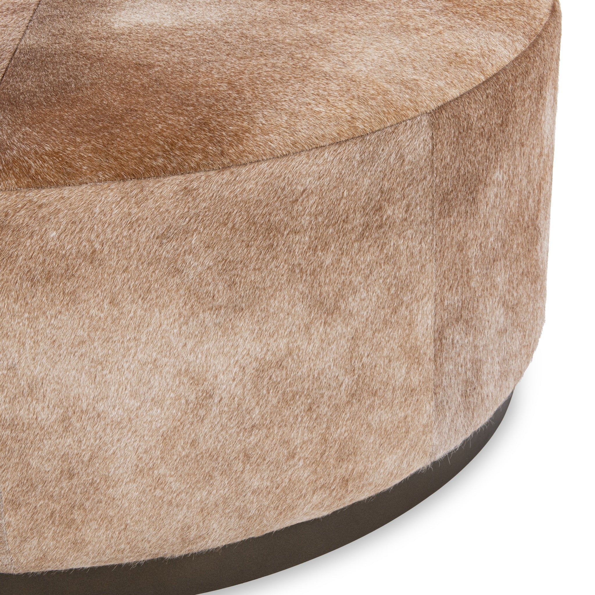 Andre 40" Round Ottoman - Canyon Dust