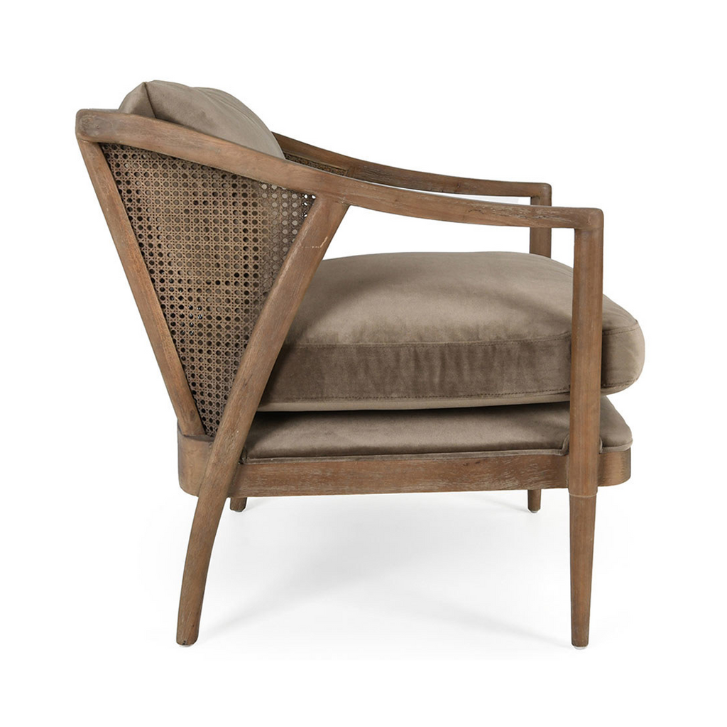 Cody Upholstered Accent Chair - Taupe