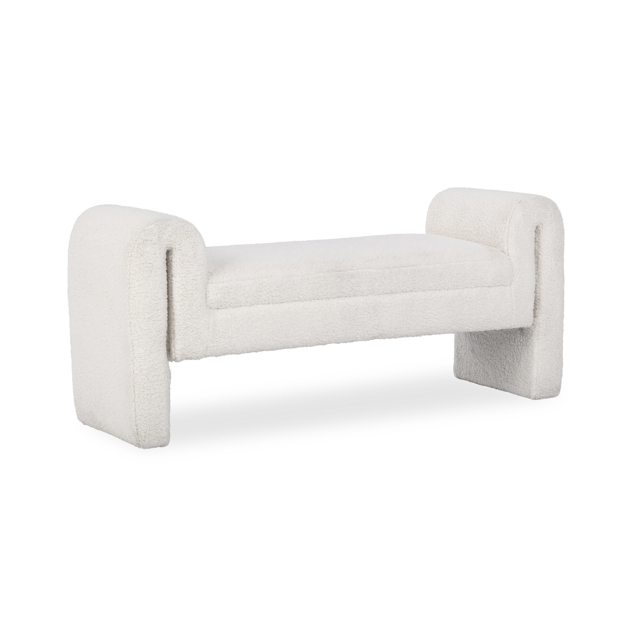 Ada Bench - Ivory Fleece