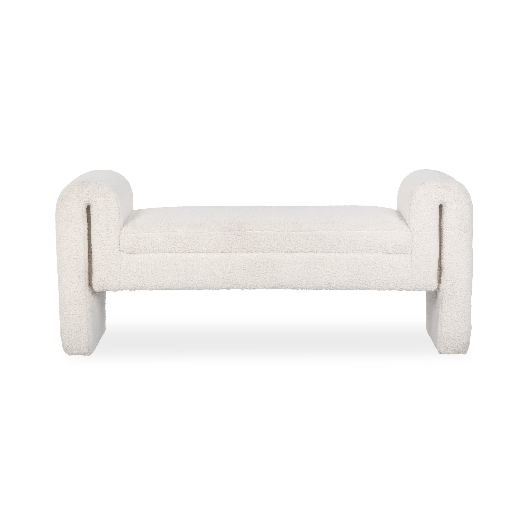 Ada Bench - Ivory Fleece
