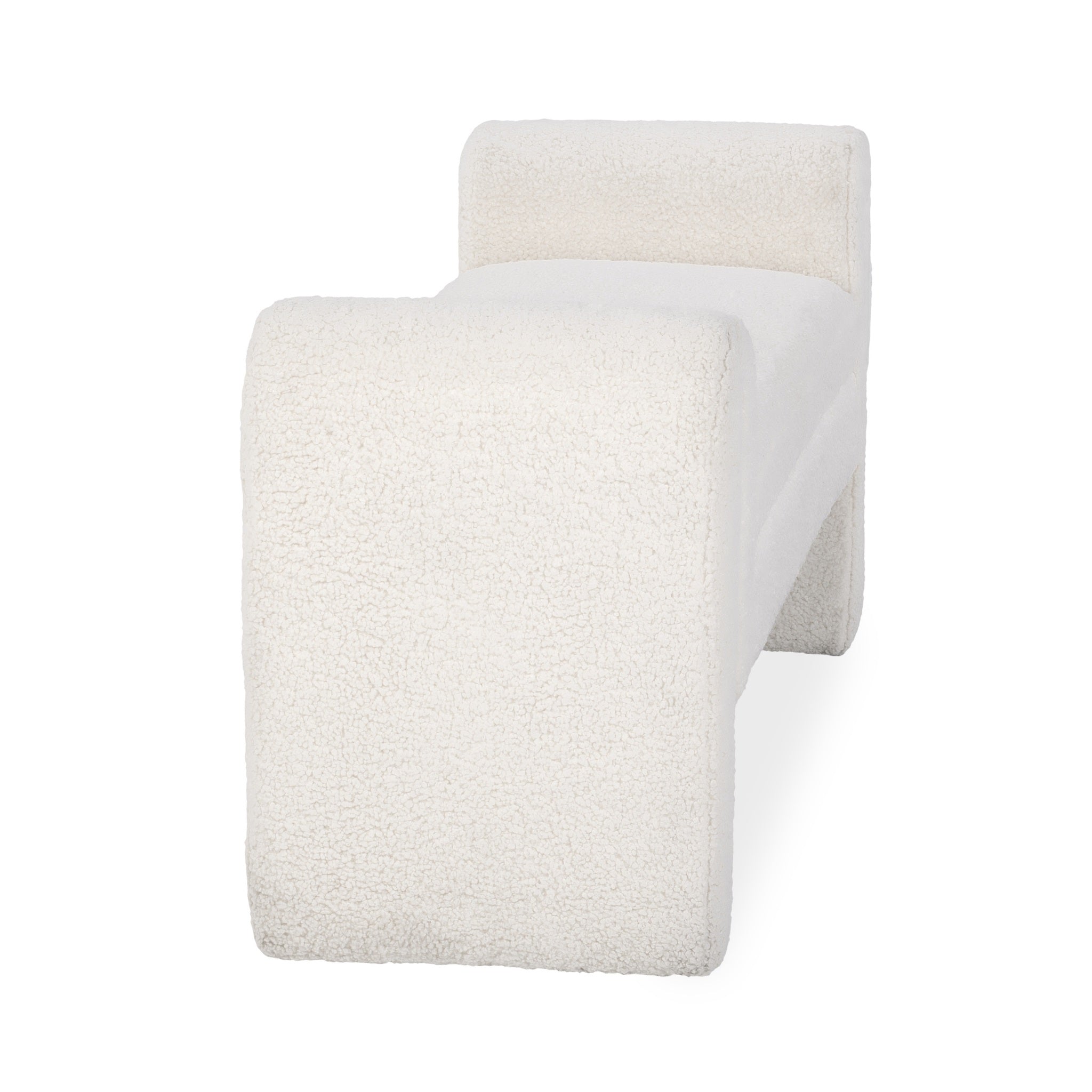 Ada Bench - Ivory Fleece
