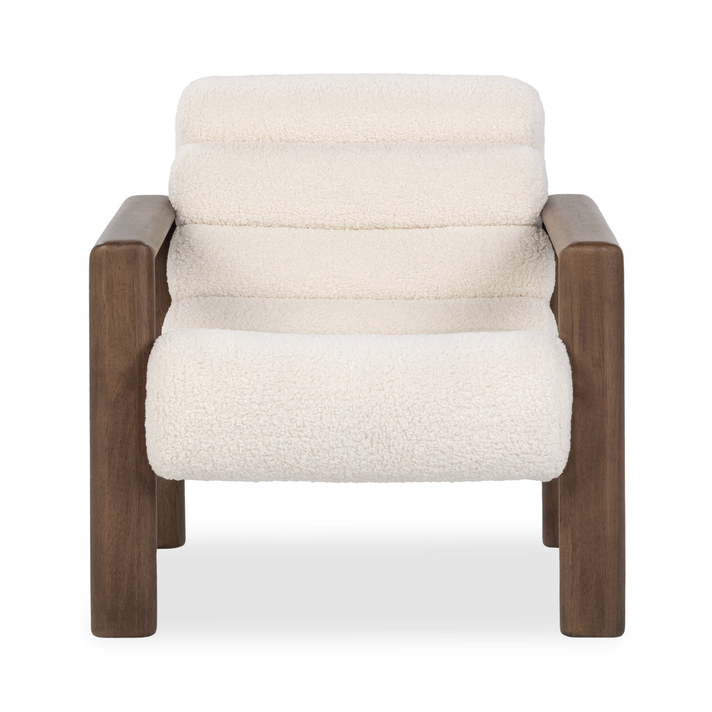 Dahlia Accent Chair - Ivory Fleece