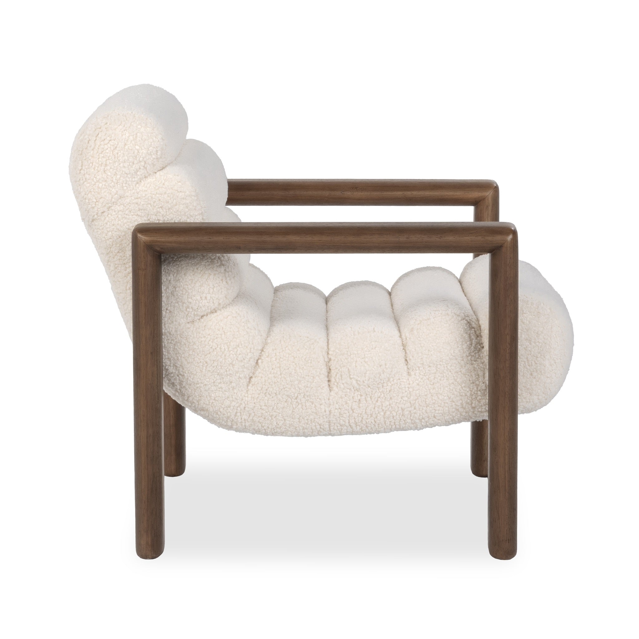 Dahlia Accent Chair - Ivory Fleece