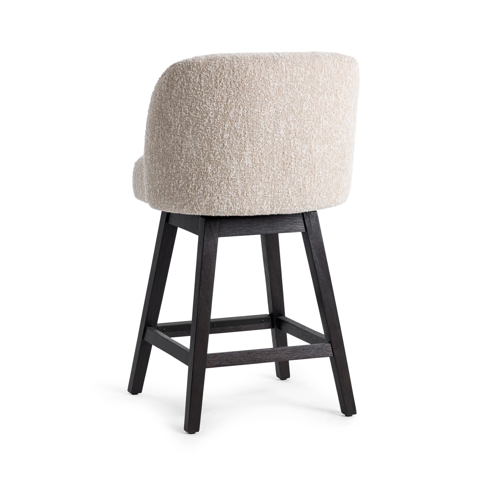 Della Swivel Counter Stool - Sandy Cream