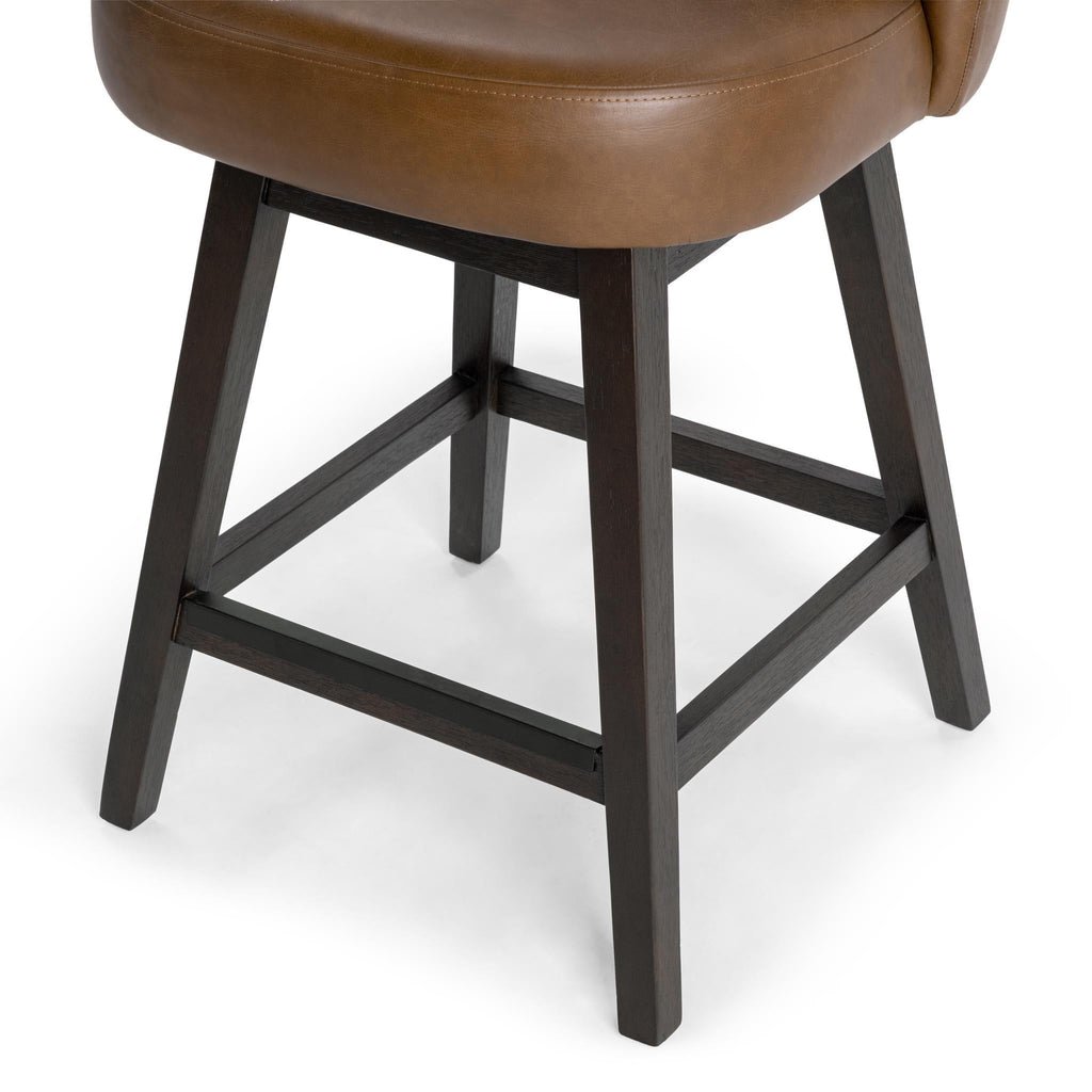 Della Swivel Counter Stool - Camel