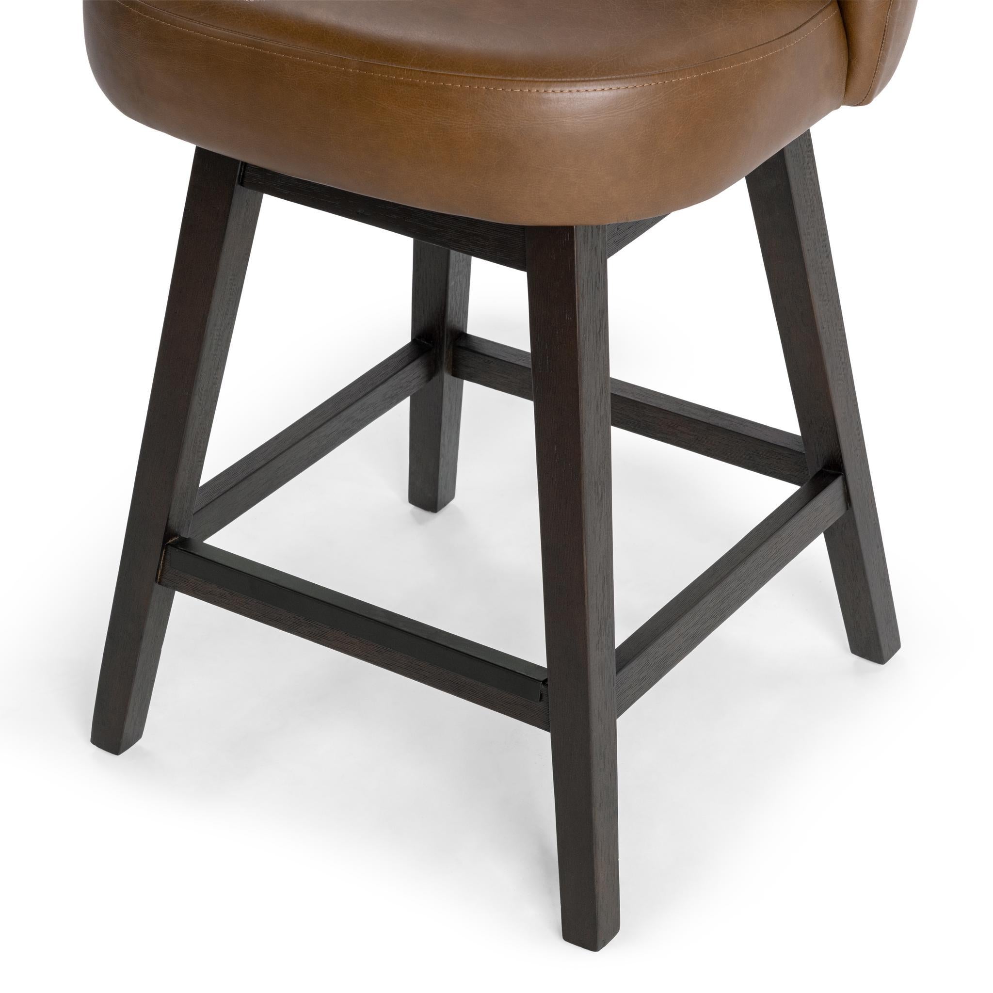 Della Swivel Counter Stool - Camel