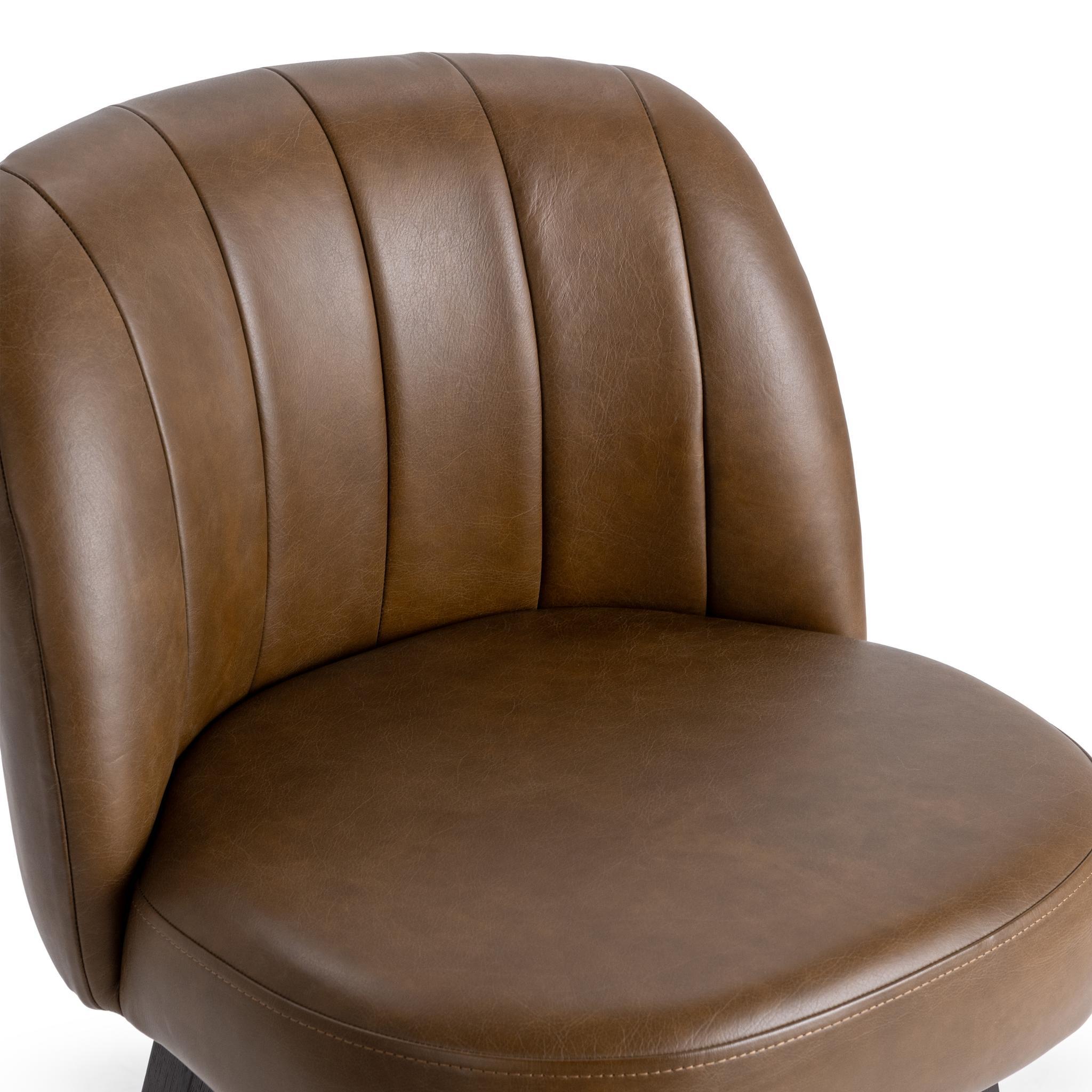 Della Swivel Counter Stool - Camel