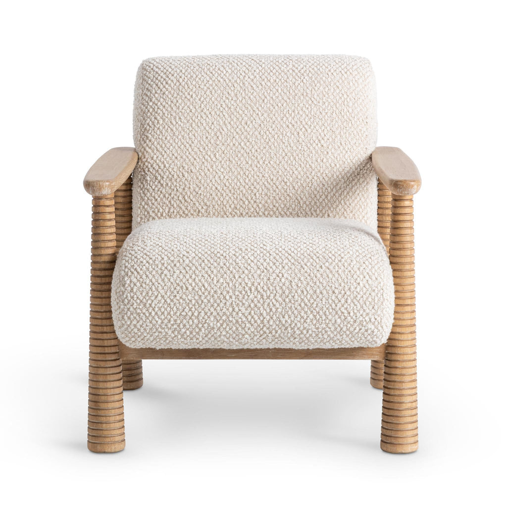 Caprice Accent Chair - Light Beige/ Natural