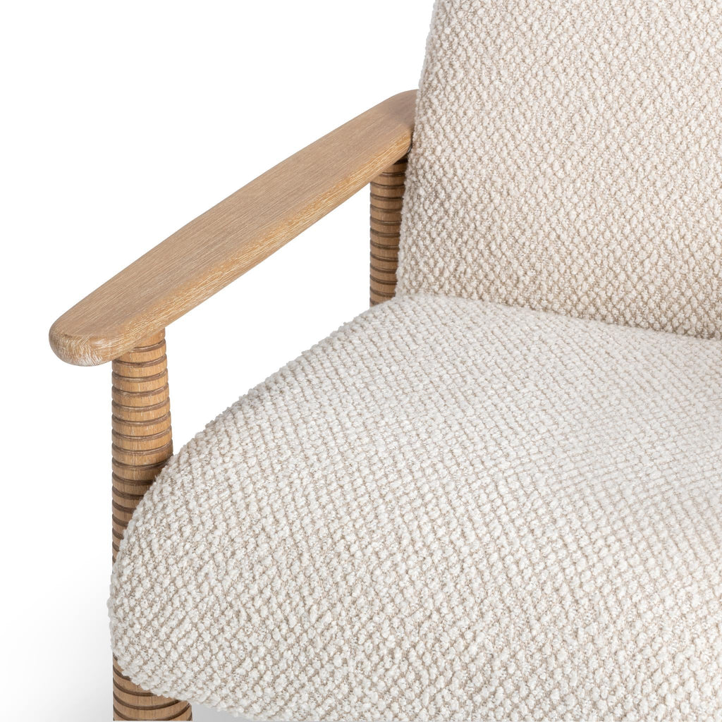 Caprice Accent Chair - Light Beige/ Natural