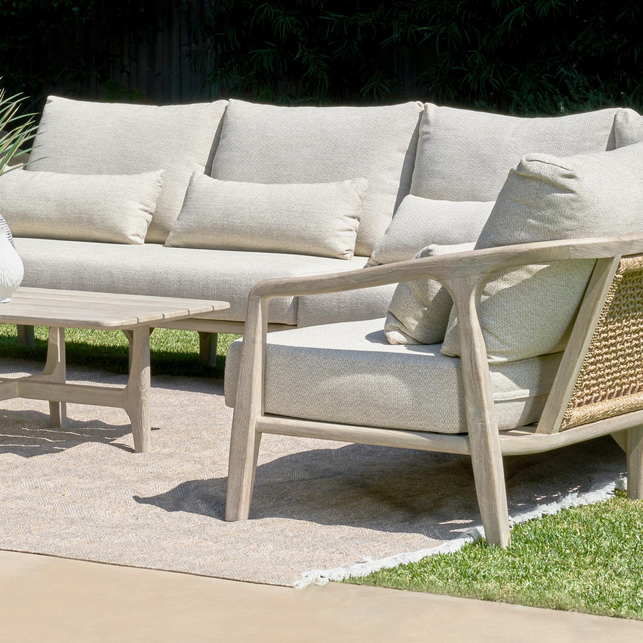 Aria Outdoor 4pc Sectional - Gray
