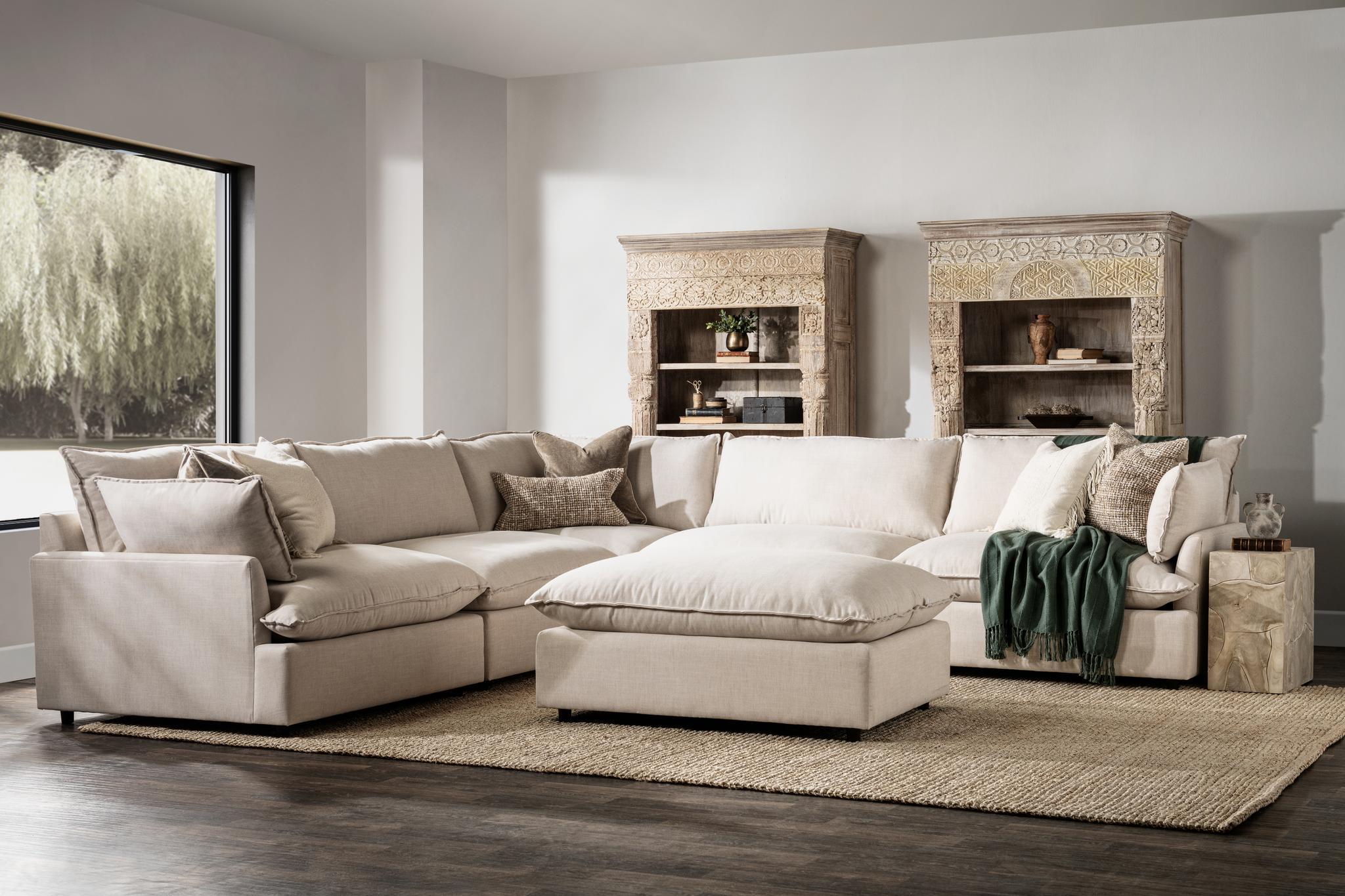 Caplan 6-Piece Modular Sectional w/ Ottoman