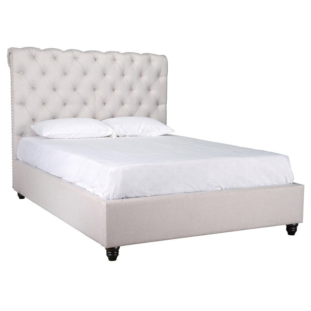 Doheney Upholstered Bed - Oatmeal