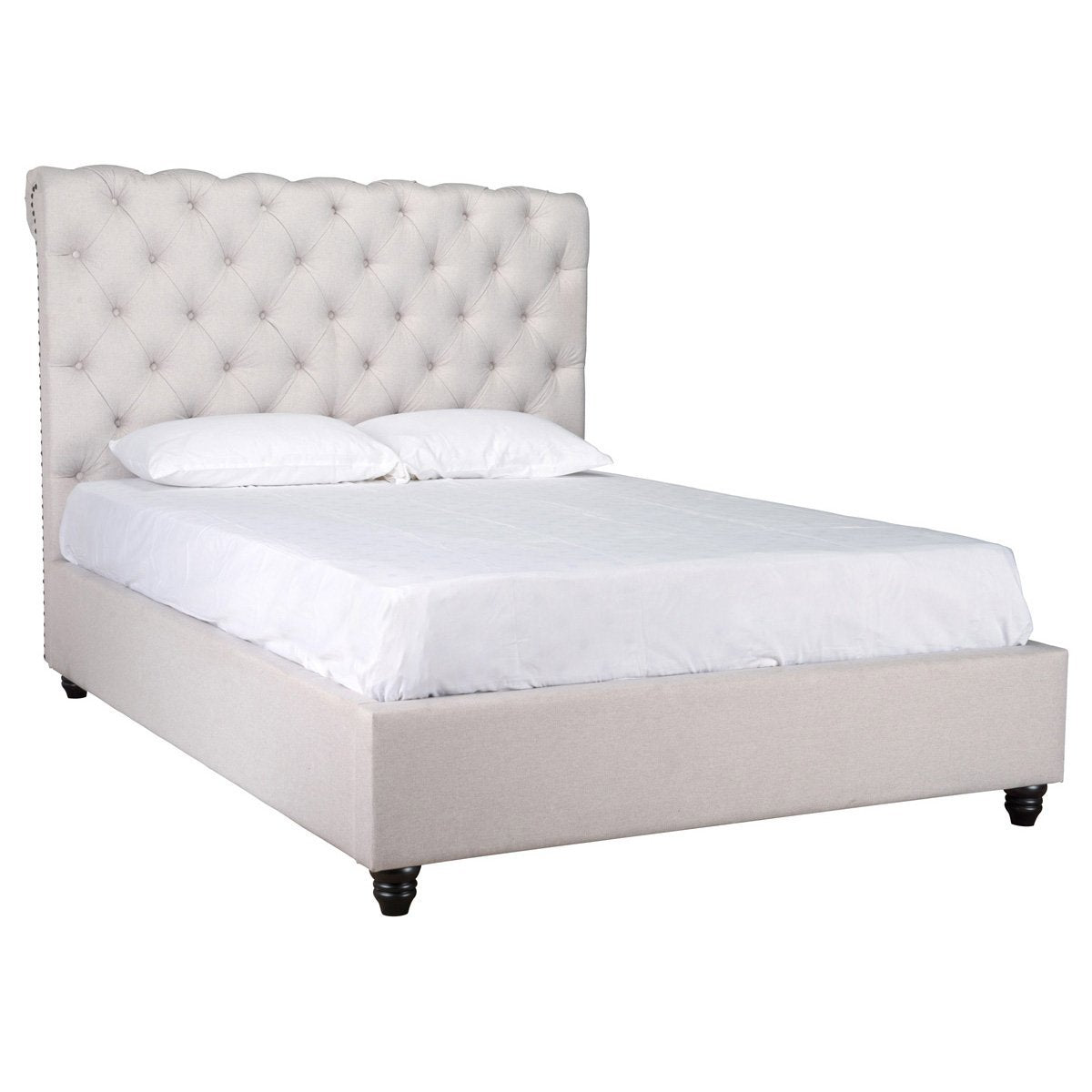 Doheney Upholstered Bed - Oatmeal