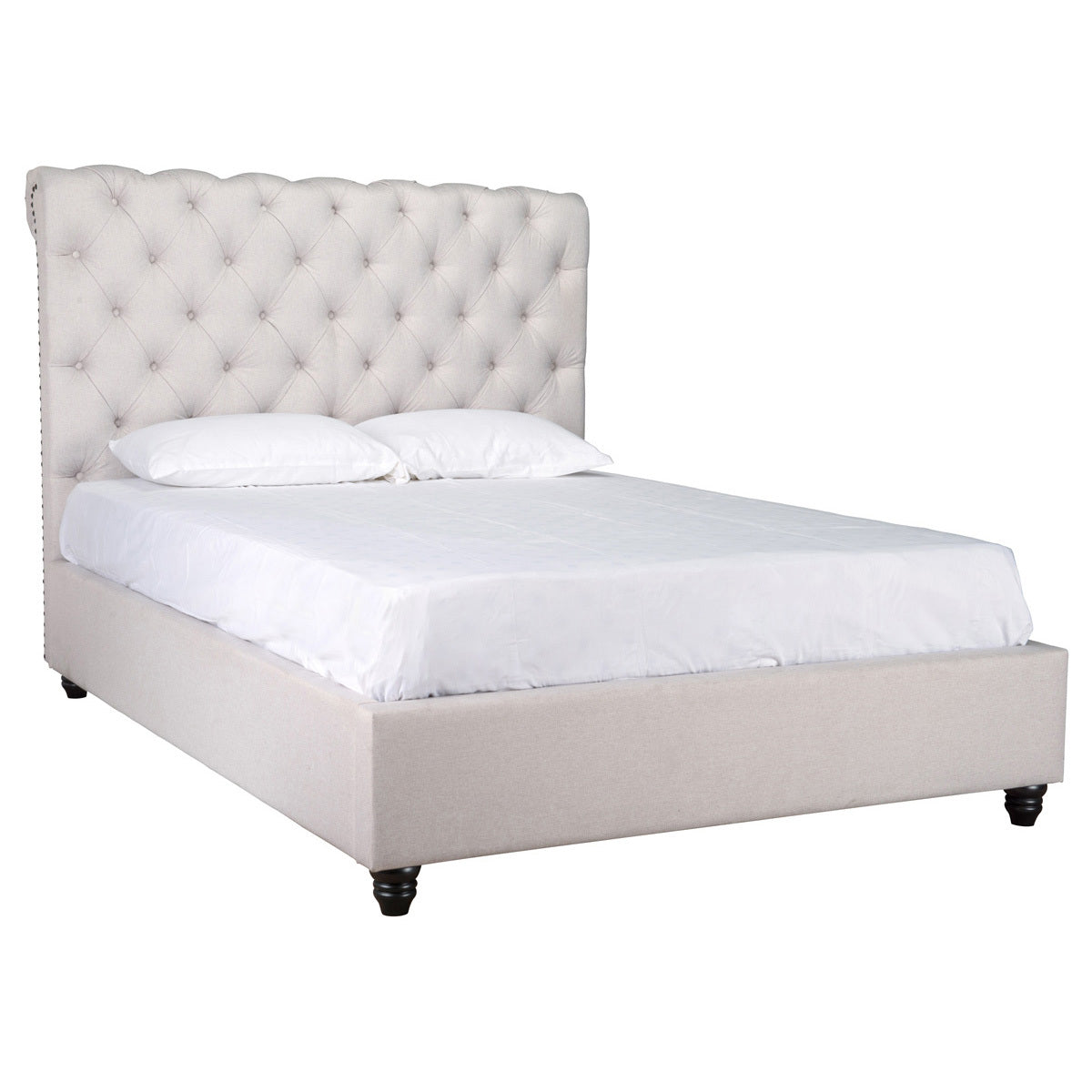 Doheney Upholstered Bed - Oatmeal