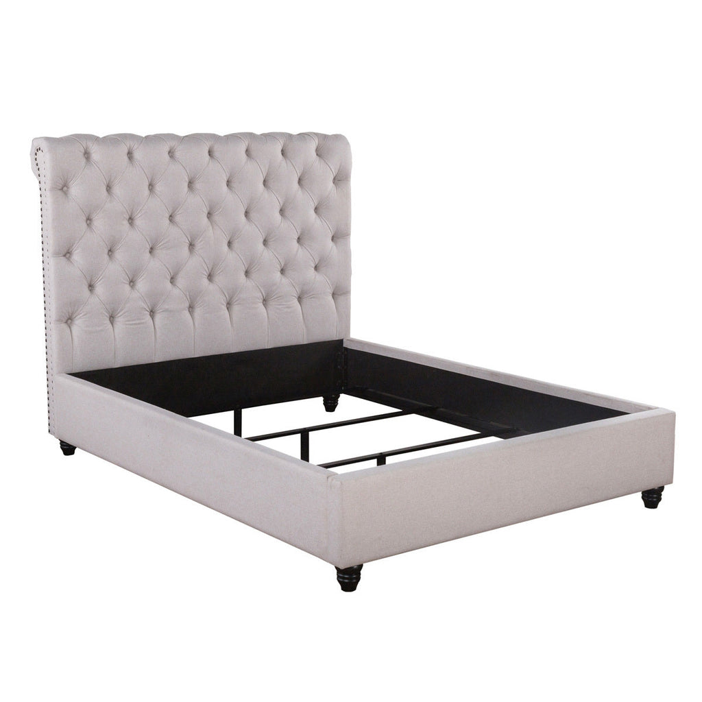 Doheney Upholstered Bed - Oatmeal