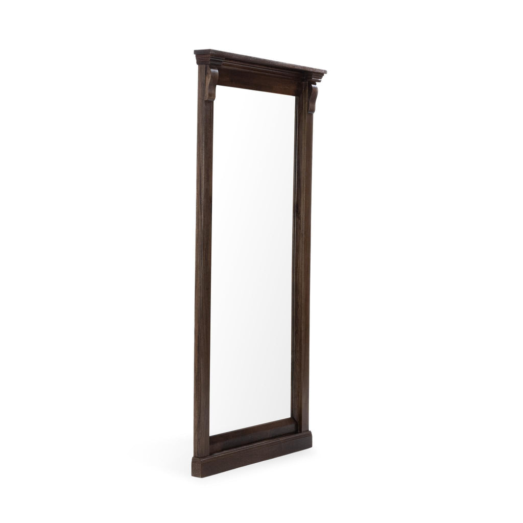 Adelaide Floor Mirror - Cocoa Brown