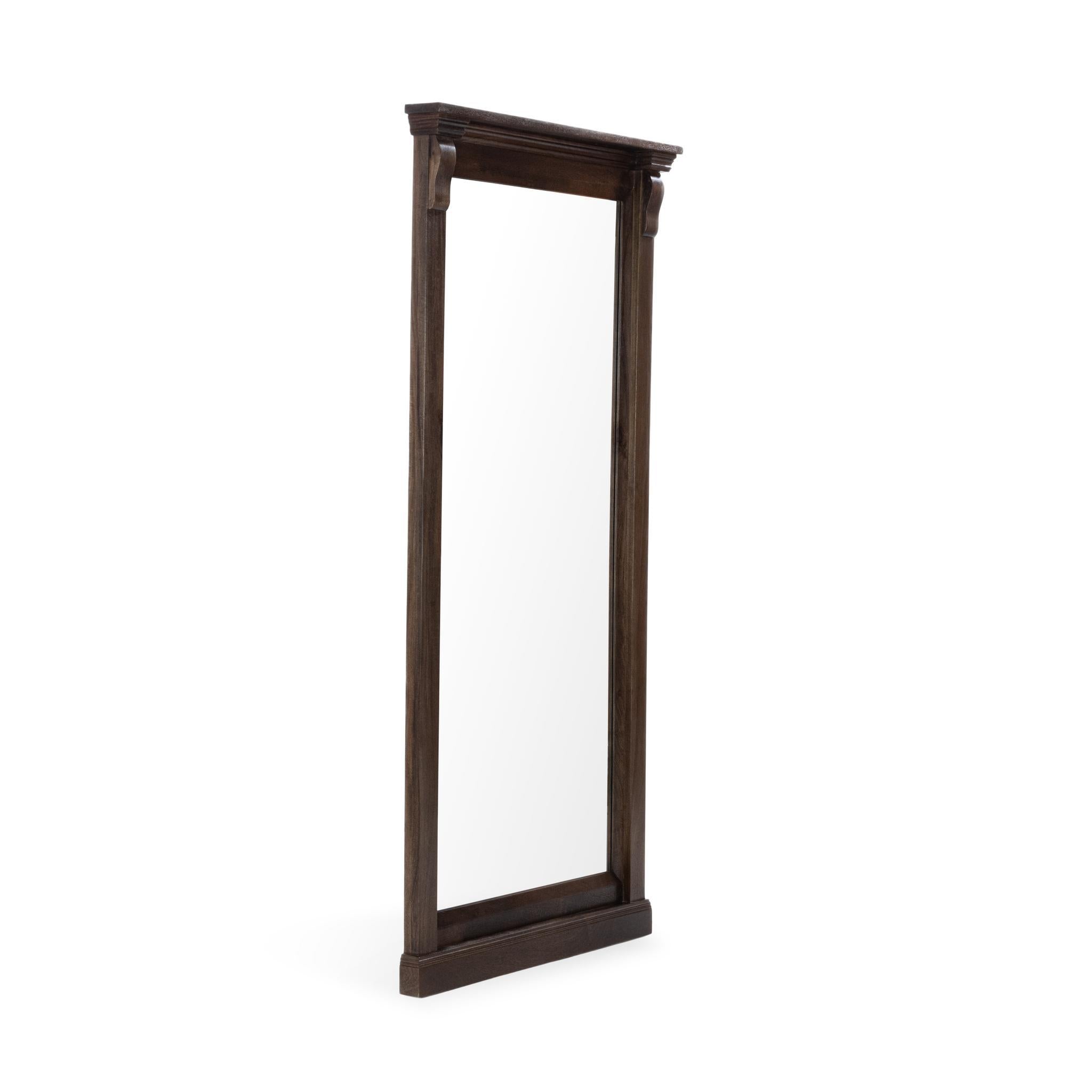 Adelaide Floor Mirror - Cocoa Brown