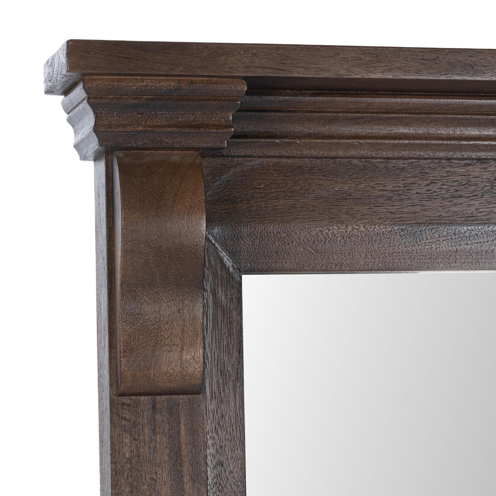 Adelaide Floor Mirror - Cocoa Brown