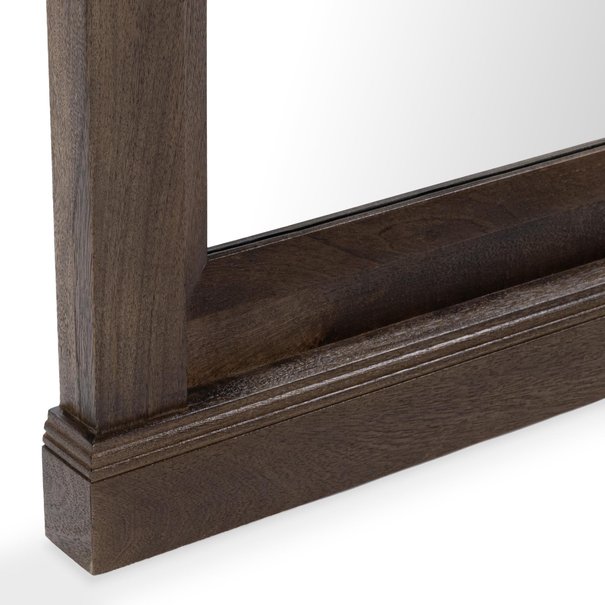 Adelaide Floor Mirror - Cocoa Brown